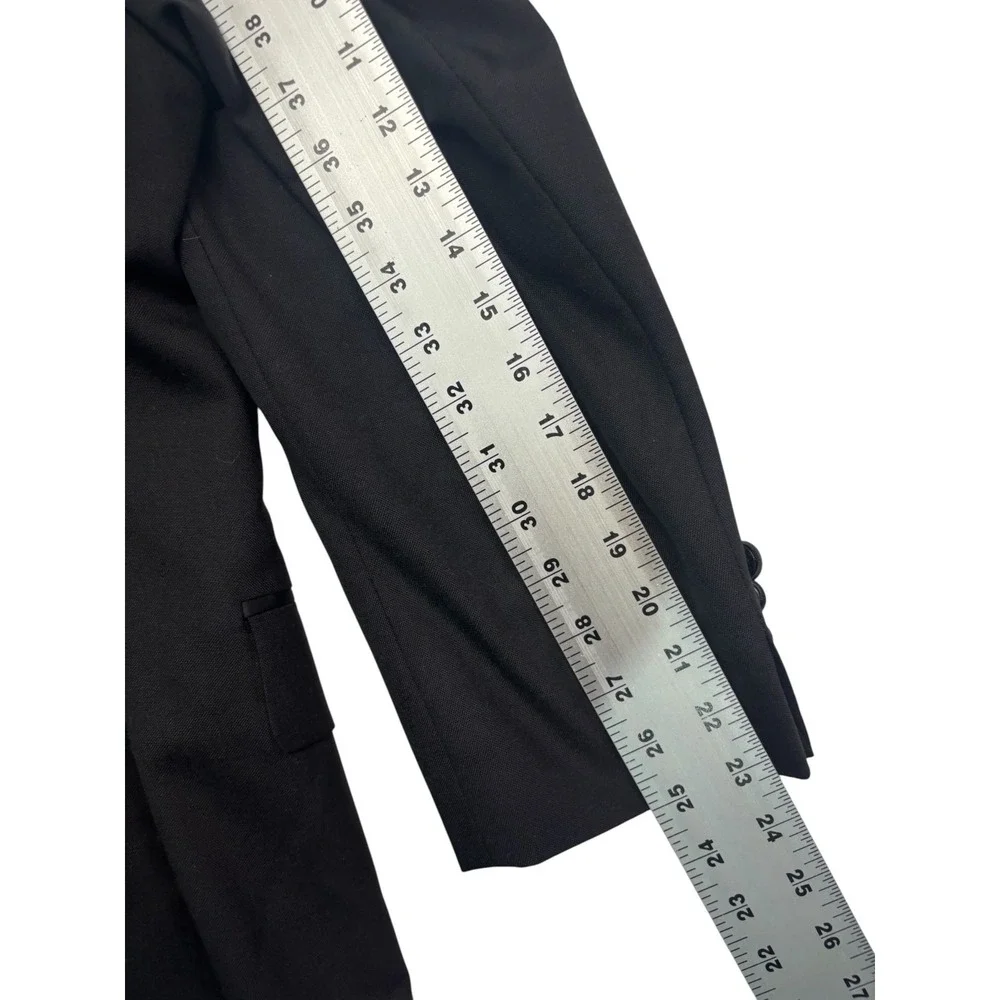 Jos A Bank 44S 38x29 Black Tuxedo 2pc Pant Suit Wool Formal Evening Dinner Tux